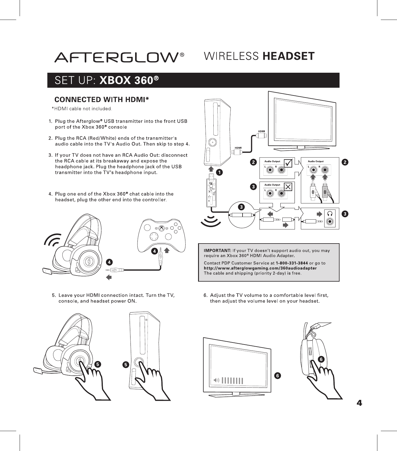 Afterglow Universal Wireless Headset User Manual - aaaheavenly